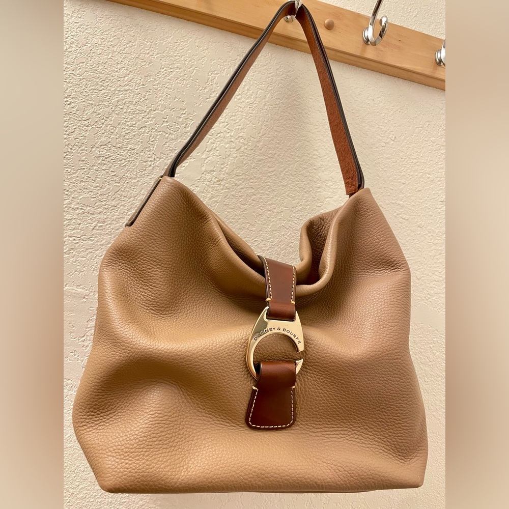 Dooney & Bourke Large Leather Hobo Crossbody Purse